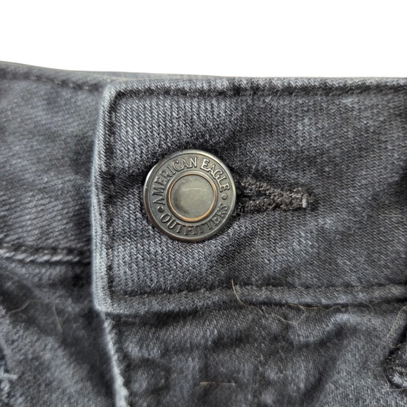 American Eagle Black High Rise Festical Shorts Size 8 - Picture 3 of 7